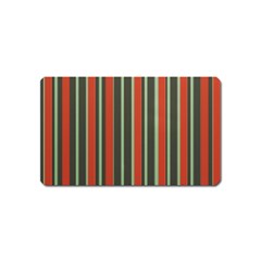 Festive Stripe Magnet (name Card) by Colorfulart23