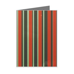 Festive Stripe Mini Greeting Card by Colorfulart23