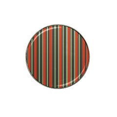 Festive Stripe Golf Ball Marker 4 Pack (for Hat Clip)