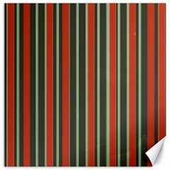 Festive Stripe Canvas 12  X 12  (unframed)