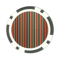 Festive Stripe Poker Chip by Colorfulart23