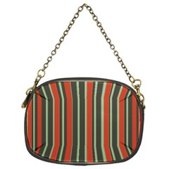 Festive Stripe Chain Purse (two Sided) 