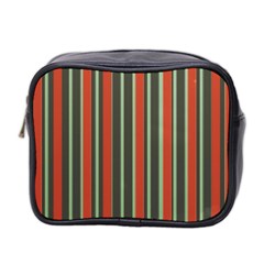 Festive Stripe Mini Travel Toiletry Bag (two Sides)