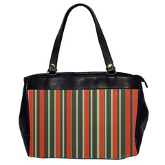 Festive Stripe Oversize Office Handbag (two Sides)