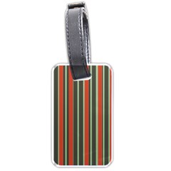 Festive Stripe Luggage Tag (one Side)