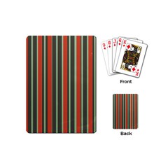 Festive Stripe Playing Cards (mini) by Colorfulart23