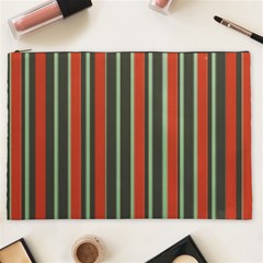 Festive Stripe Cosmetic Bag (xxl)