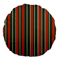 Festive Stripe 18  Premium Round Cushion 