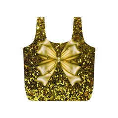 Golden Sequins And Bow Reusable Bag (s)