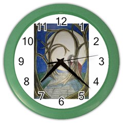 Beware Of Strangers (2) Wall Clock (color) by MidnightBlueFrog