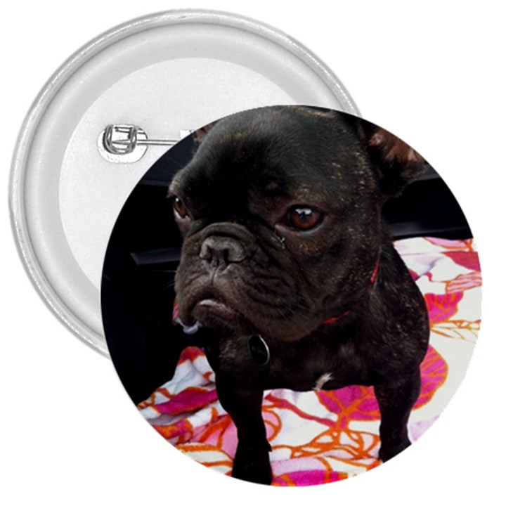 French Bulldog Sitting 3  Button