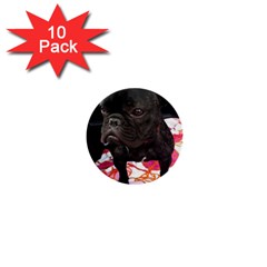 French Bulldog Sitting 1  Mini Button (10 Pack)