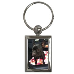 French Bulldog Sitting Key Chain (rectangle) by StuffOrSomething