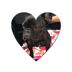 French Bulldog Sitting Magnet (heart) by StuffOrSomething