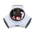 French Bulldog Sitting 3 Port USB Hub Front