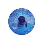 French Bulldog Swimming Drink Coaster (Round) Front