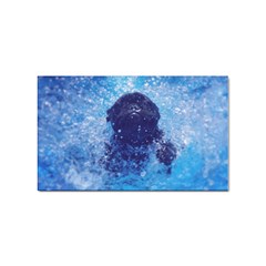 French Bulldog Swimming Sticker (rectangle)