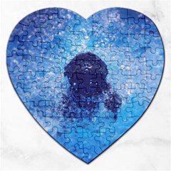 French Bulldog Swimming Jigsaw Puzzle (heart) by StuffOrSomething