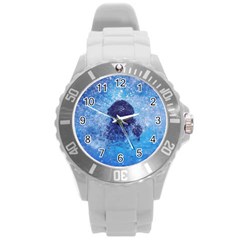 French Bulldog Swimming Plastic Sport Watch (large)