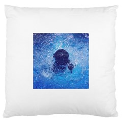 French Bulldog Swimming Large Cushion Case (single Sided)  by StuffOrSomething