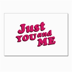 Just You And Me Typographic Statement Design Postcards 5  X 7  (10 Pack) by dflcprints