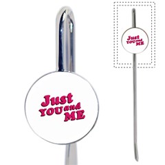 Just You And Me Typographic Statement Design Bookmark by dflcprints