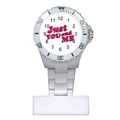 Just You And Me Typographic Statement Design Nurses Watch by dflcprints