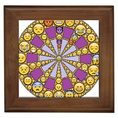 Circle Of Emotions Framed Ceramic Tile