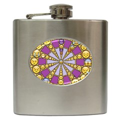 Circle Of Emotions Hip Flask by FunWithFibro