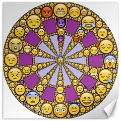 Circle Of Emotions Canvas 20  X 20  (unframed) by FunWithFibro