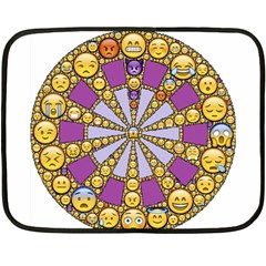 Circle Of Emotions Mini Fleece Blanket (two Sided)