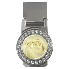  Cream Rose Money Clip (cz)