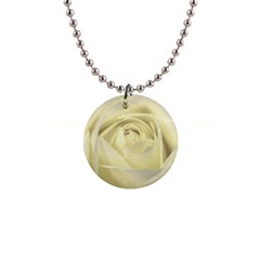  Cream Rose Button Necklace by Colorfulart23