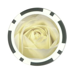  Cream Rose Poker Chip by Colorfulart23