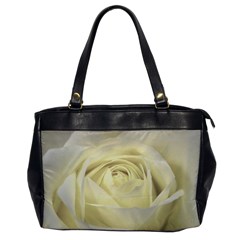  Cream Rose Oversize Office Handbag (one Side) by Colorfulart23