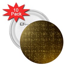 Gold 2 25  Button (10 Pack)