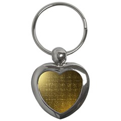 Gold Key Chain (heart)