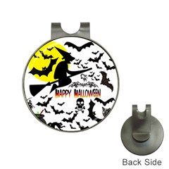 Happy Halloween Collage Hat Clip With Golf Ball Marker