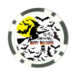 Happy Halloween Collage Poker Chip (10 Pack) by StuffOrSomething