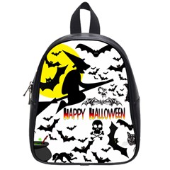 Happy Halloween Collage School Bag (small)