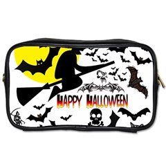 Happy Halloween Collage Travel Toiletry Bag (one Side) by StuffOrSomething