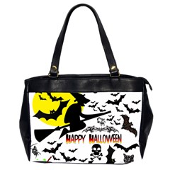 Happy Halloween Collage Oversize Office Handbag (two Sides) by StuffOrSomething