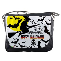 Happy Halloween Collage Messenger Bag by StuffOrSomething