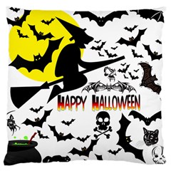 Happy Halloween Collage Large Cushion Case (single Sided)  by StuffOrSomething