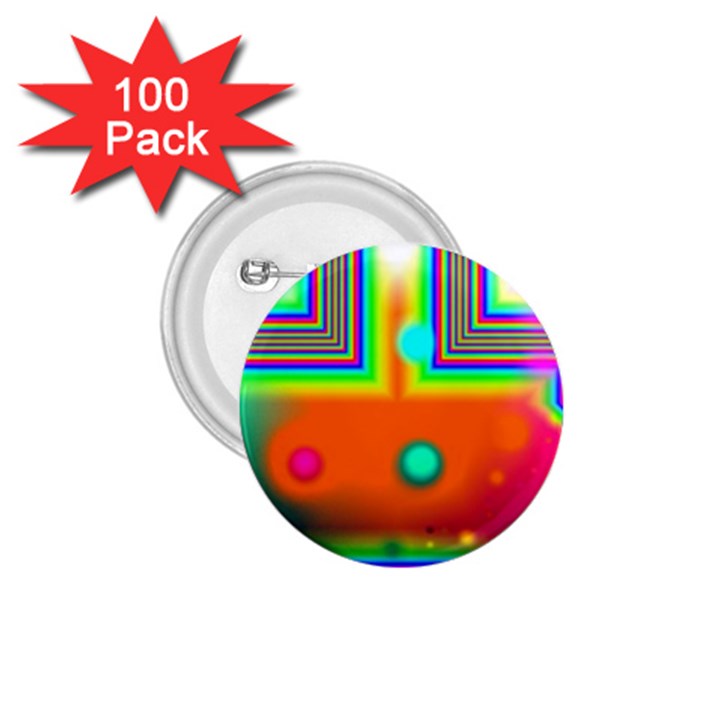 Crossroads Of Awakening, Abstract Rainbow Doorway  1.75  Button (100 pack)