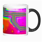 Crossroads Of Awakening, Abstract Rainbow Doorway  Morph Mug Right