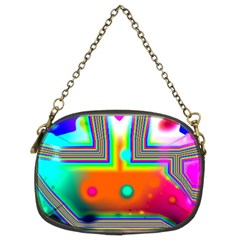 Crossroads Of Awakening, Abstract Rainbow Doorway  Chain Purse (two Sided)  by DianeClancy