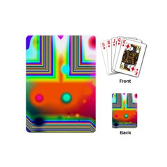 Crossroads Of Awakening, Abstract Rainbow Doorway  Playing Cards (mini) by DianeClancy