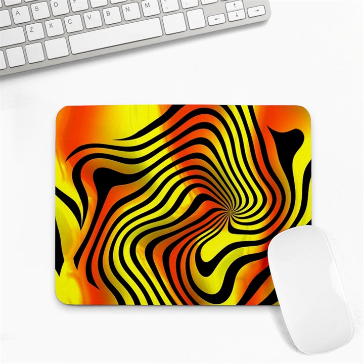 Colored Zebra Small Mouse Pad (Rectangle)