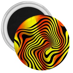 Colored Zebra 3  Button Magnet